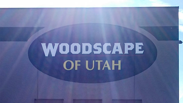 painted woodscape sign